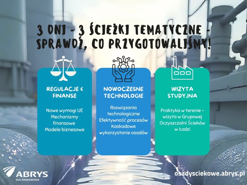 19. Konferencji Metody zagospodarowania osadów ściekowych